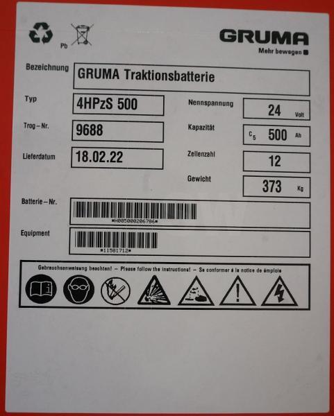 GRUMA 24 Volt 4 PzS 500 Ah - Accumulateur: photos 5 GRUMA 24 Volt 4 PzS 500 Ah - Accumulateur: photos 5
