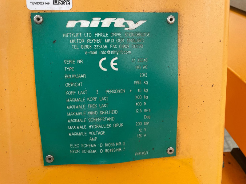 Niftylift 170 H E - Nacelle sur remorque: photos 3 Niftylift 170 H E - Nacelle sur remorque: photos 3