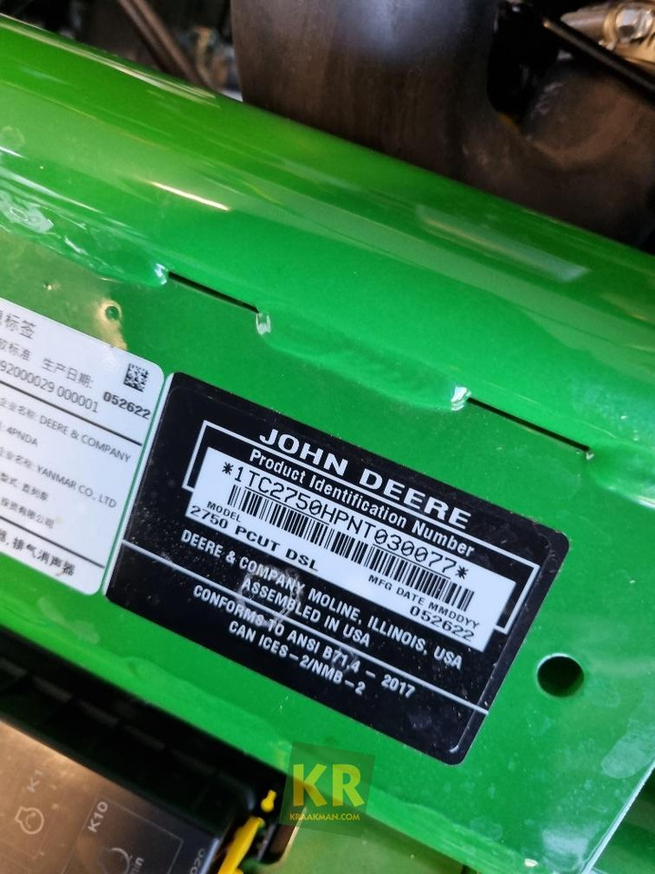 John Deere 2750 precisioncut Greenmaaier - Motofaucheuse: photos 3 John Deere 2750 precisioncut Greenmaaier - Motofaucheuse: photos 3