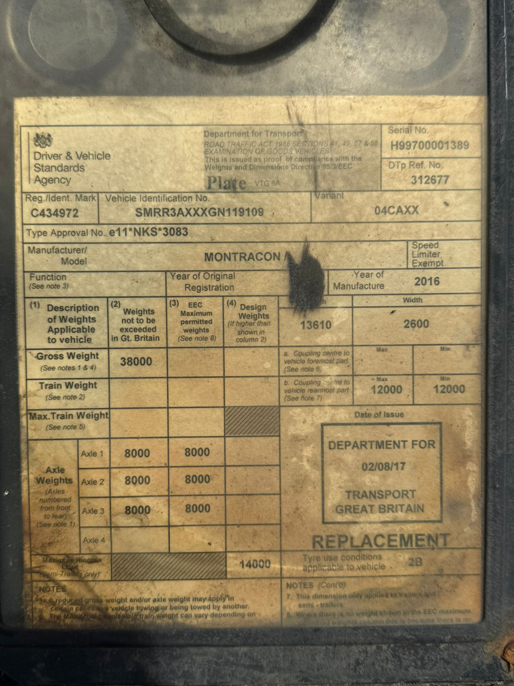 Montracon 2016 SLXe 200 – CML449 - Semi-remorque frigorifique: photos 3 Montracon 2016 SLXe 200 – CML449 - Semi-remorque frigorifique: photos 3