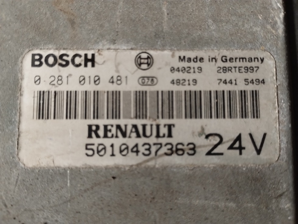 STEROWNIK SILNIKA RENAULT MAGNUM 440 MACK 0281010481 5010437363 - Bloc de gestion: photos 2 STEROWNIK SILNIKA RENAULT MAGNUM 440 MACK 0281010481 5010437363 - Bloc de gestion: photos 2