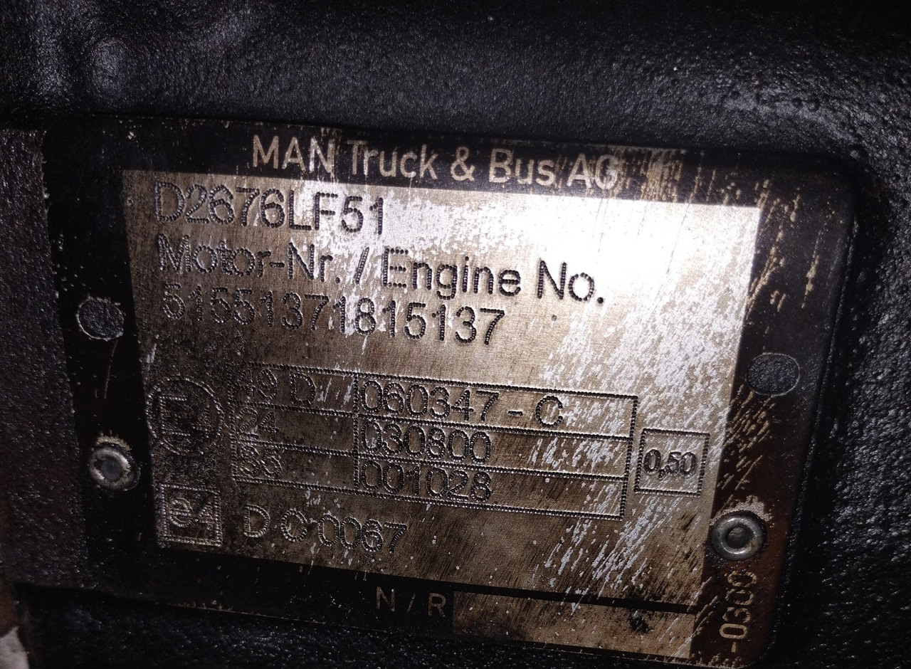Silnik Engine MAN TGS TGX D2676 LF51 E6 500 HP - Moteur et pièces: photos 5 Silnik Engine MAN TGS TGX D2676 LF51 E6 500 HP - Moteur et pièces: photos 5