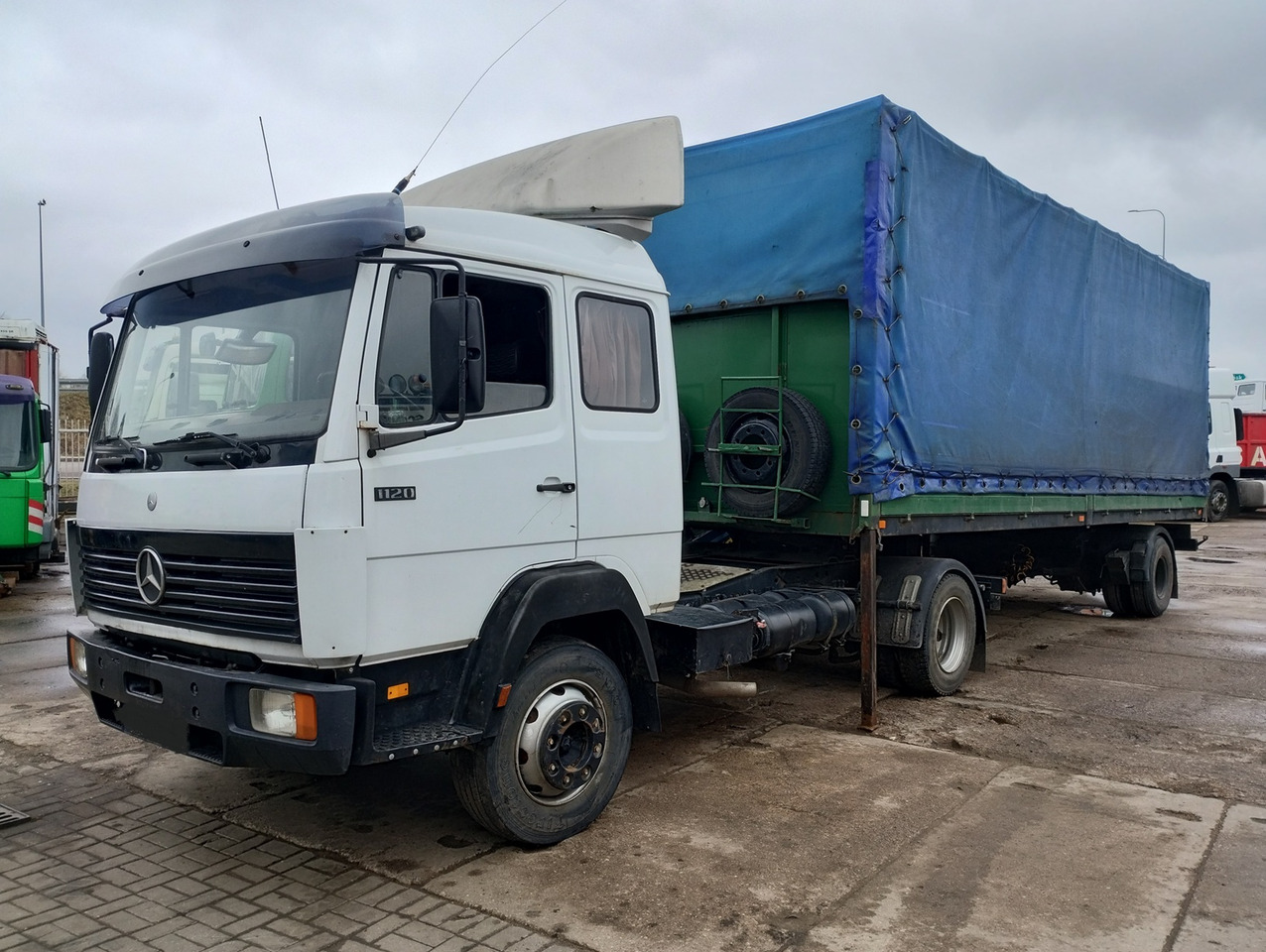 MERCEDES BENZ 1120 S + NACZEPA 1-OSIOWA TRAILER - Tracteur routier: photos 1 MERCEDES BENZ 1120 S + NACZEPA 1-OSIOWA TRAILER - Tracteur routier: photos 1