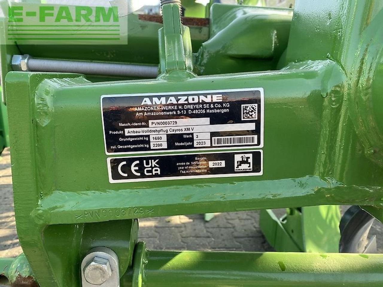 Amazone cayros xm v - Charrue: photos 3 Amazone cayros xm v - Charrue: photos 3
