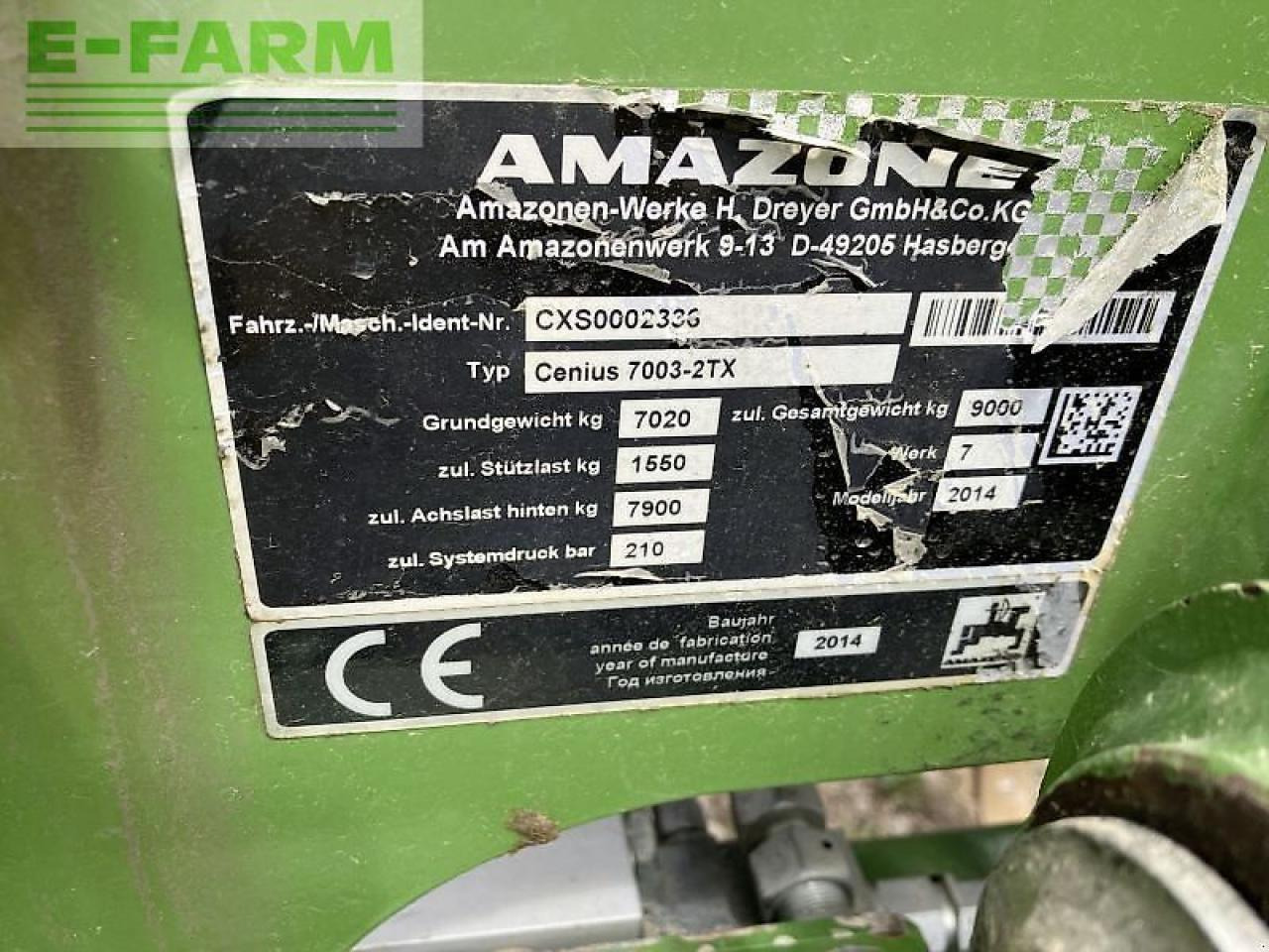 Bineuse Amazone gebr. grubber cenius 7003-2tx: photos 10