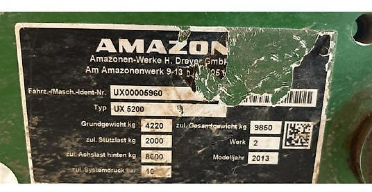 Amazone ux5200 - Pulvérisateur traîné: photos 4 Amazone ux5200 - Pulvérisateur traîné: photos 4