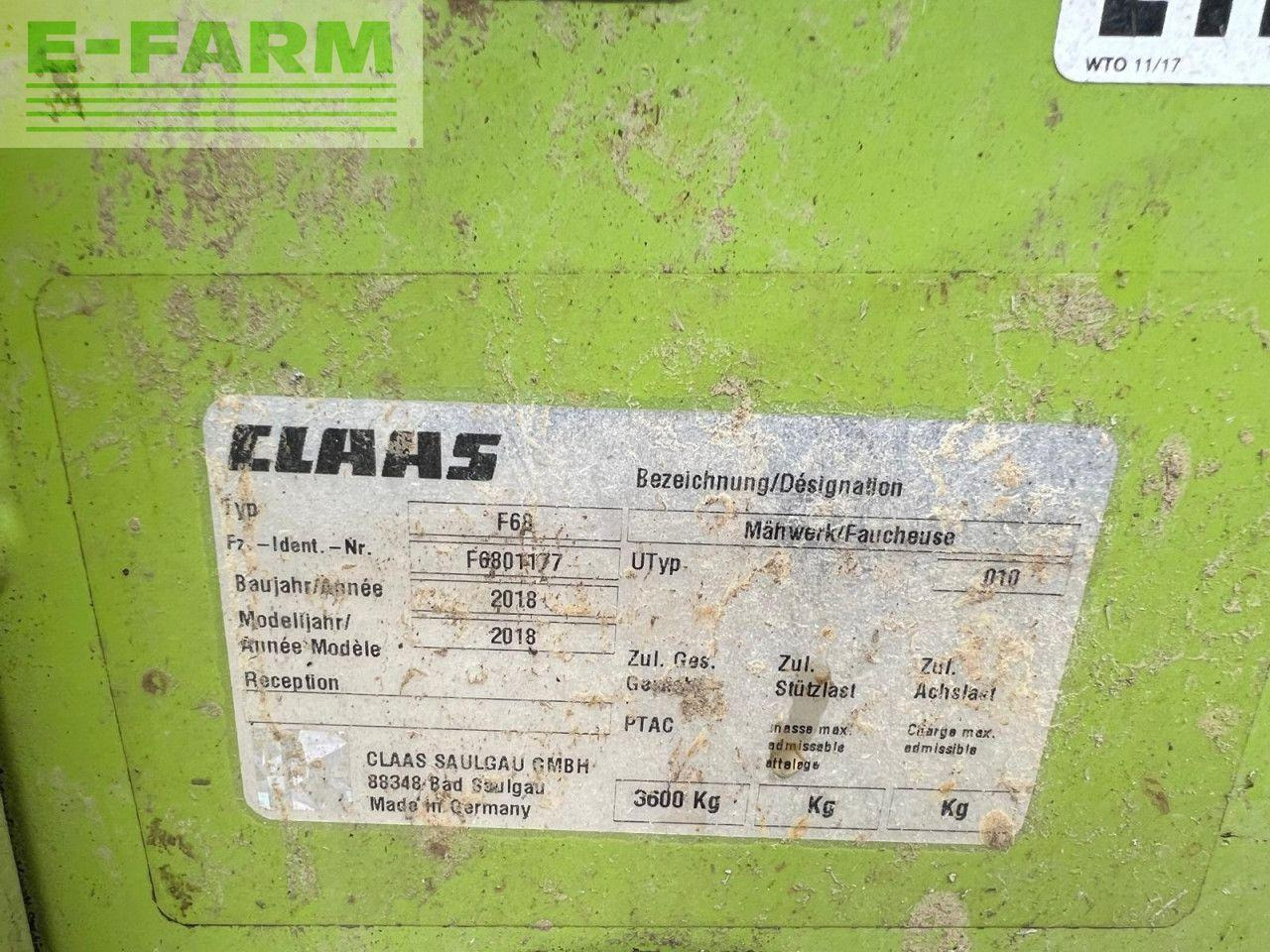CLAAS DISCO 1100C BUTTERFLY - Faucheuse: photos 2 CLAAS DISCO 1100C BUTTERFLY - Faucheuse: photos 2