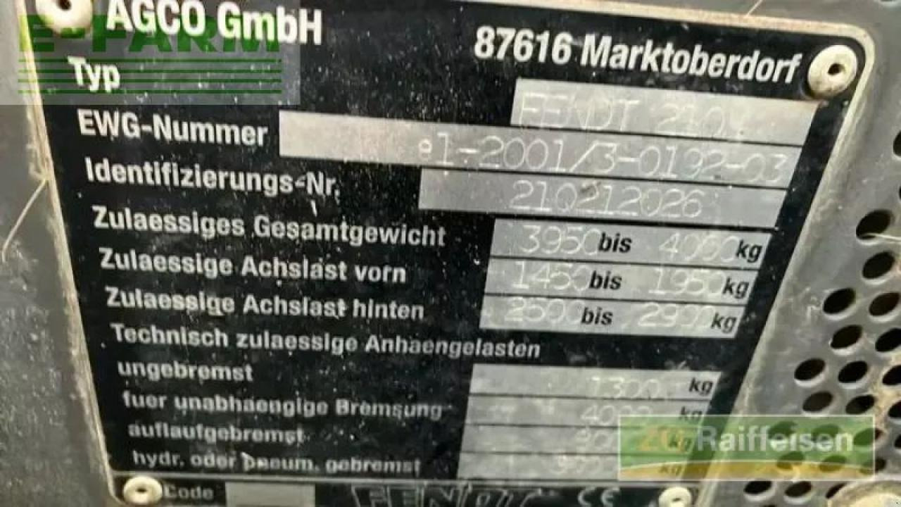 Tracteur agricole Fendt 206: photos 21