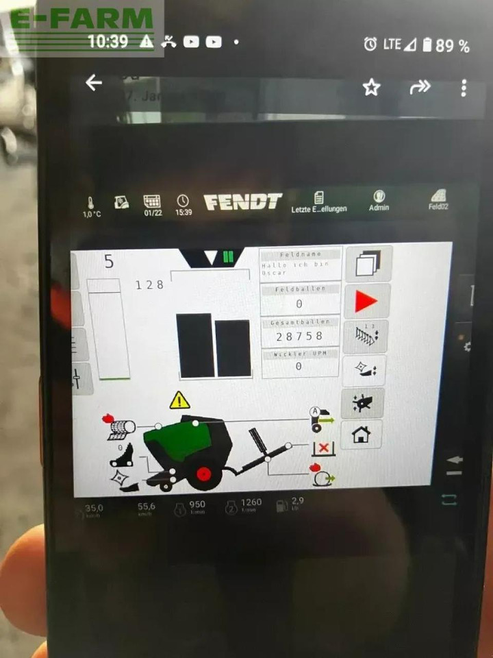 Presse à balles cubiques Fendt rotana 160 v combi: photos 9