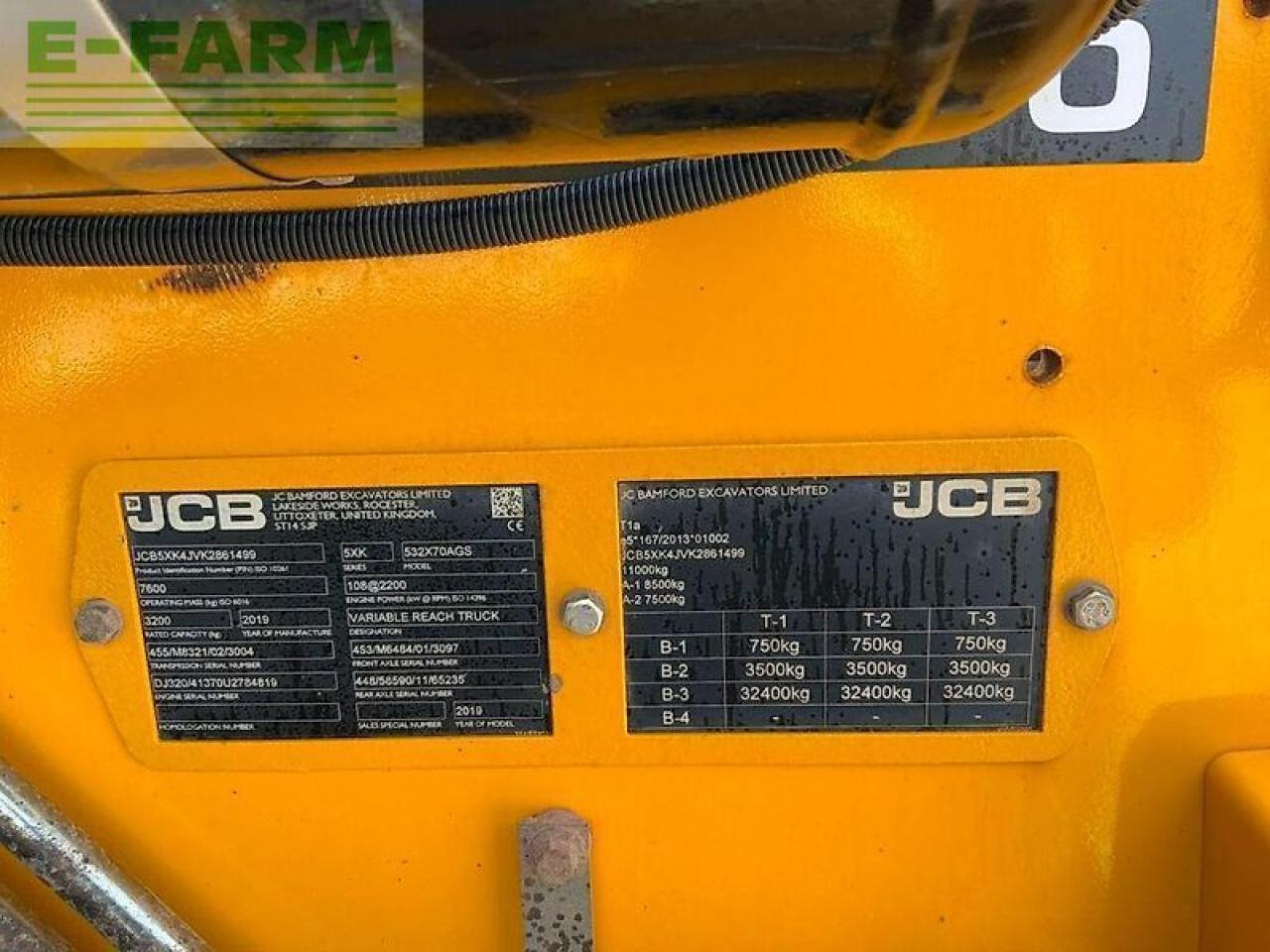 JCB 532-70 agri super telehandler (st22737) - Chariot télescopique: photos 5 JCB 532-70 agri super telehandler (st22737) - Chariot télescopique: photos 5