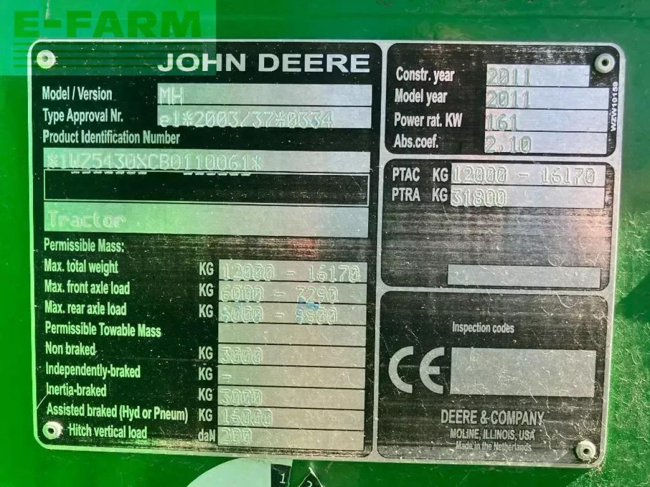 Pulvérisateur traîné John Deere 5430 i: photos 6