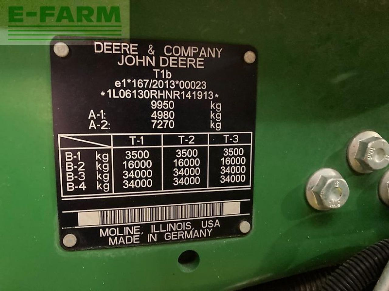 Tracteur agricole John Deere 6130r: photos 17