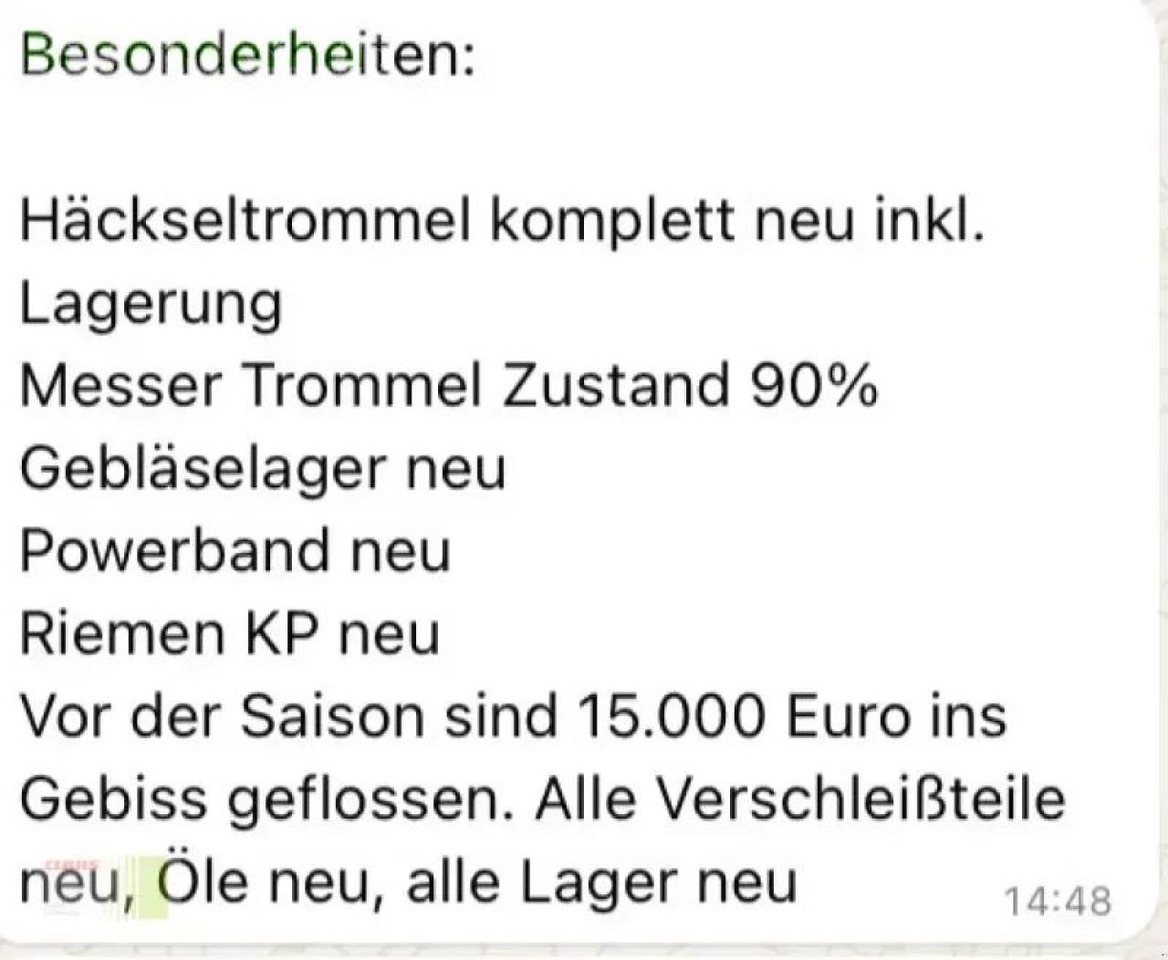 John Deere 9900i - Ensileuse: photos 2 John Deere 9900i - Ensileuse: photos 2