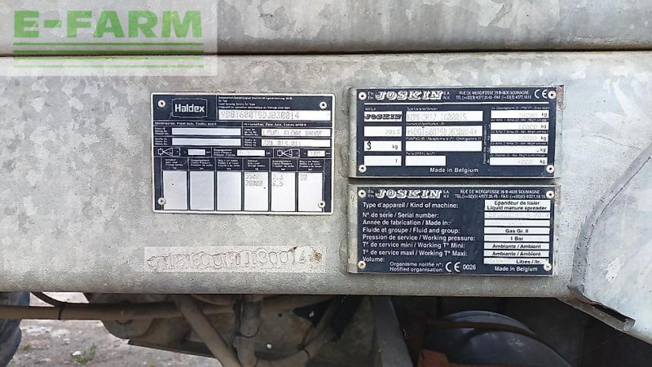 Joskin 16000 ts komfort 2 - Epandeurs: photos 5 Joskin 16000 ts komfort 2 - Epandeurs: photos 5