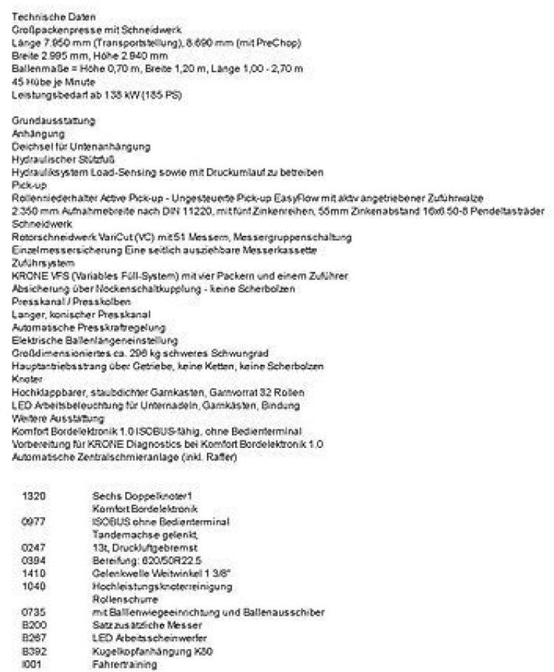 Presse à balles cubiques Krone big pack 1270 vc: photos 17 Presse à balles cubiques Krone big pack 1270 vc: photos 17