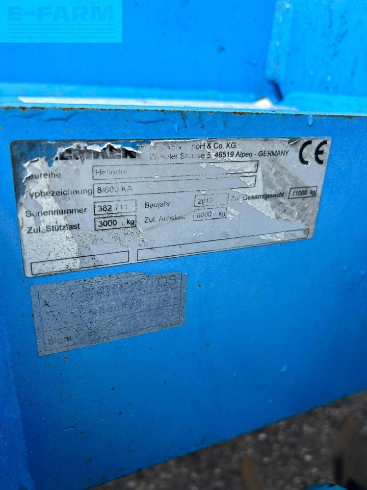 Cover crop Lemken Heliodor 8/600 KA: photos 7