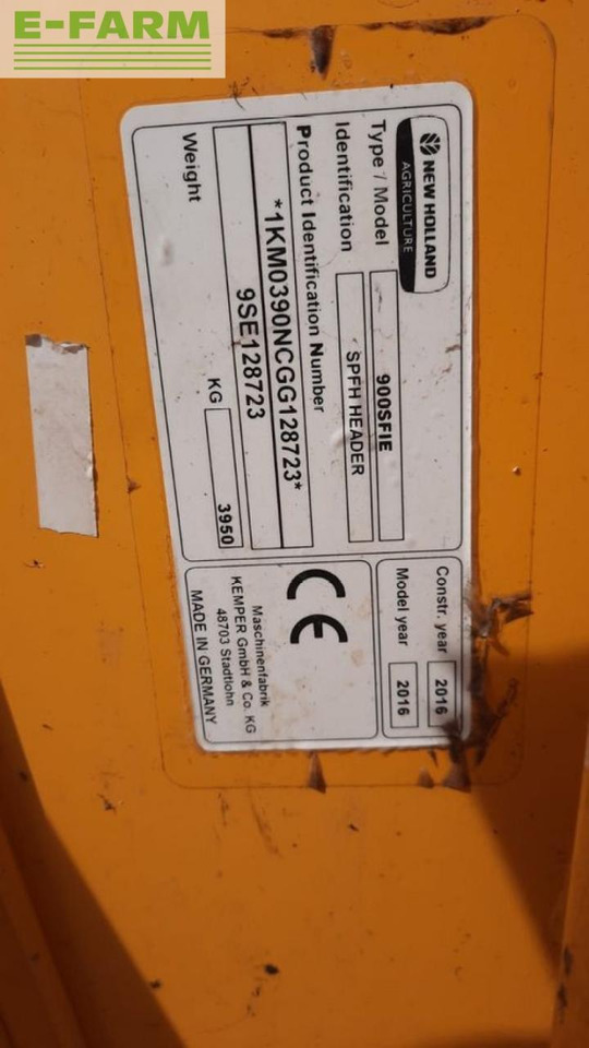 Accessoire aux ensileuses New Holland 90 sfi / kemper maisgebiss 390: photos 8