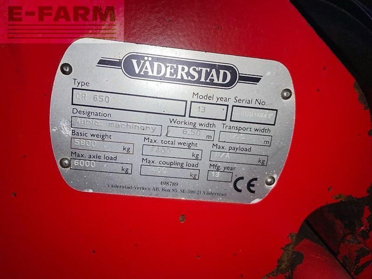 Väderstad carrier cr 650 - Cover crop: photos 2 Väderstad carrier cr 650 - Cover crop: photos 2