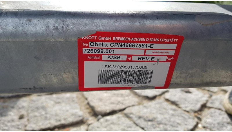 KNOTT 1-Achs Anhänger Chassis - Remorque: photos 3 KNOTT 1-Achs Anhänger Chassis - Remorque: photos 3