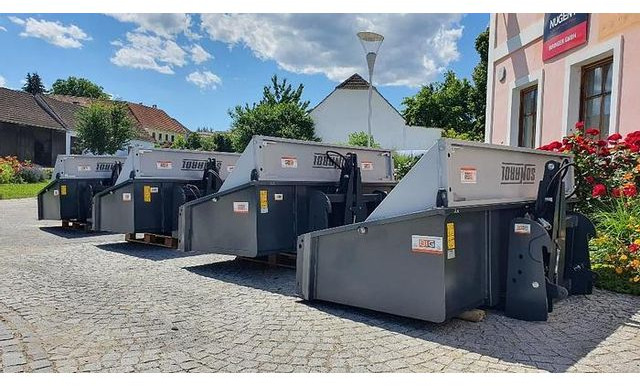 Schwerlast Transportbox / Kippmulde 180 cm mit 3 Punkt- & Euro Aufnahme - Tracteur routier: photos 3 Schwerlast Transportbox / Kippmulde 180 cm mit 3 Punkt- & Euro Aufnahme - Tracteur routier: photos 3