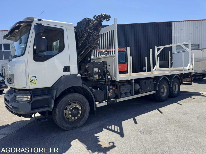 RENAULT KERAX 410.26 - CAMION PLATEAU GRUE - HIAB 200C - 2007 / 359000 - Camion: photos 3 RENAULT KERAX 410.26 - CAMION PLATEAU GRUE - HIAB 200C - 2007 / 359000 - Camion: photos 3