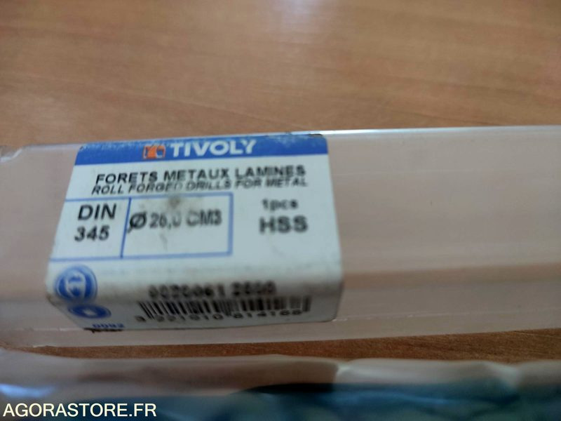 Foret Ø 26 CM³ HSS DIN 345 métaux laminés - Outil/ Équipement: photos 1 Foret Ø 26 CM³ HSS DIN 345 métaux laminés - Outil/ Équipement: photos 1
