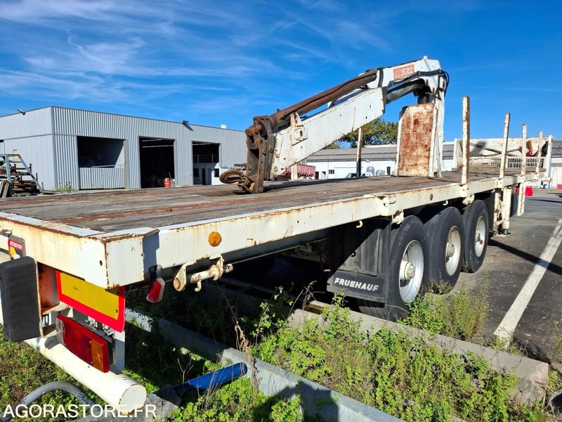 Semi remorque 3 essieux FRUEHAUF T34CGN + grue - 1993 - Non Roulante - Semi-remorque: photos 4 Semi remorque 3 essieux FRUEHAUF T34CGN + grue - 1993 - Non Roulante - Semi-remorque: photos 4