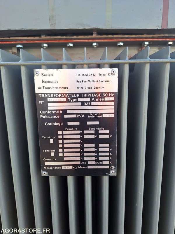 Transformateur électrique huile minérale 1000 kVA SNT - Outil/ Équipement: photos 2 Transformateur électrique huile minérale 1000 kVA SNT - Outil/ Équipement: photos 2