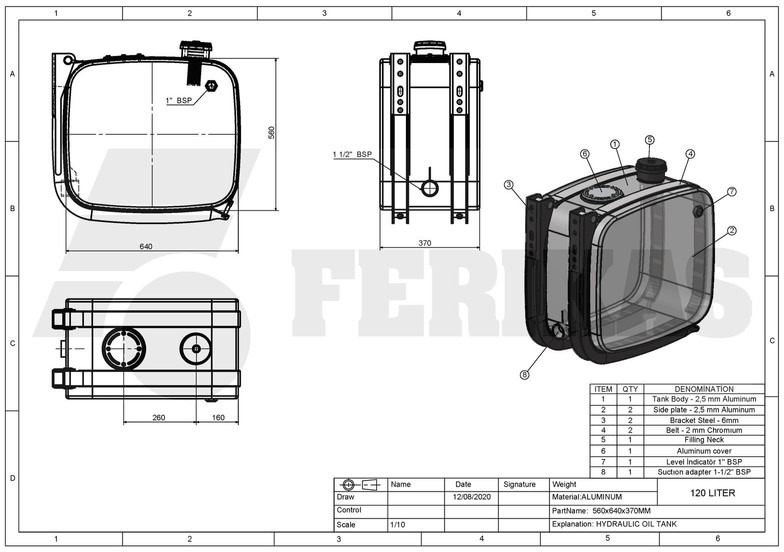 Réservoir hydraulique pour Camion neuf Onbekend: photos 6