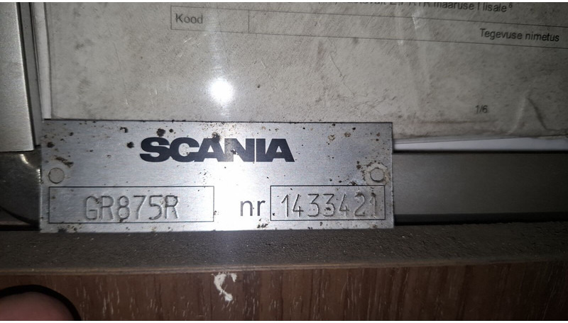 Scania BUS -GR875R . GRSO 905R. - Boîte de vitesse: photos 5 Scania BUS -GR875R . GRSO 905R. - Boîte de vitesse: photos 5