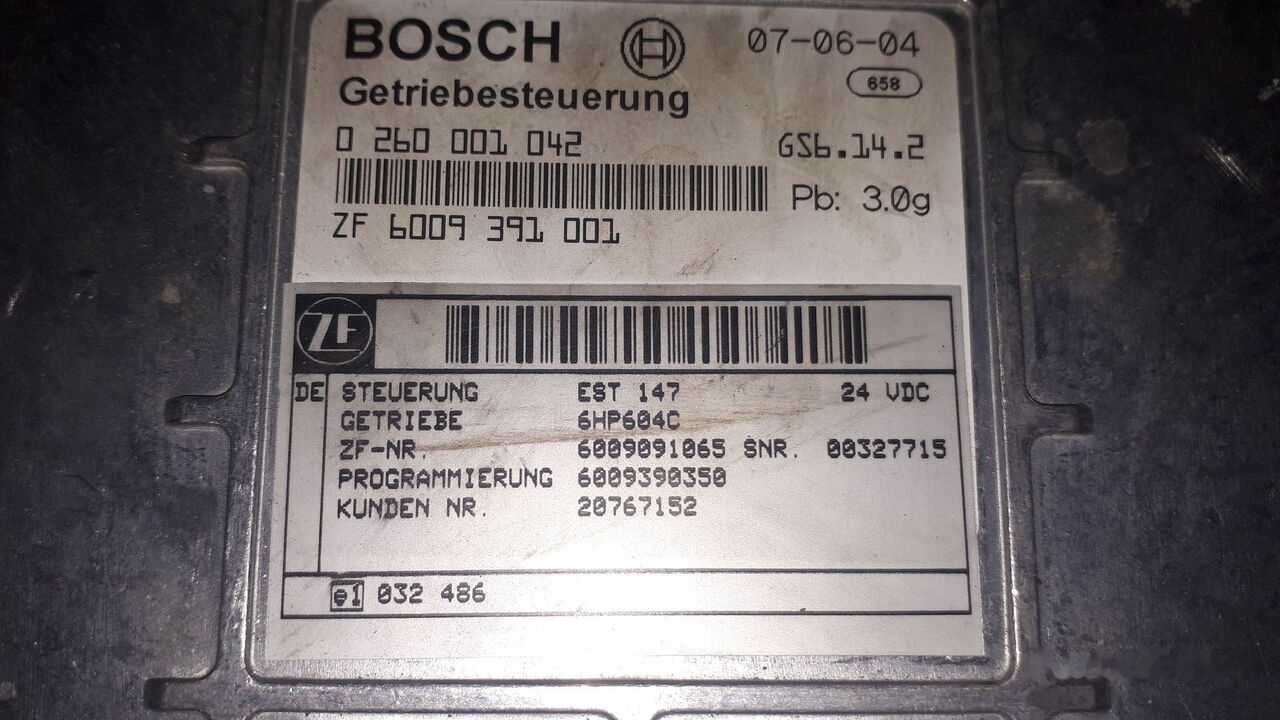 Scania kpp 602S .0260001031 . 032. 041. ZF5HP592C Scania 94 / Volvo/ MAN - Bloc de gestion pour Bus: photos 5 Scania kpp 602S .0260001031 . 032. 041. ZF5HP592C Scania 94 / Volvo/ MAN - Bloc de gestion pour Bus: photos 5