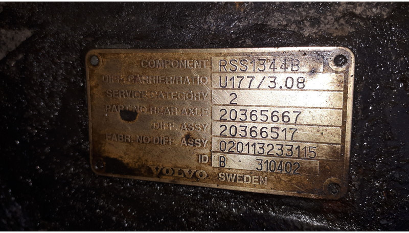 Volvo MS17X.- 2.85/ 3.08 .\5.29\ 5.63. - Différentiel: photos 3 Volvo MS17X.- 2.85/ 3.08 .\5.29\ 5.63. - Différentiel: photos 3