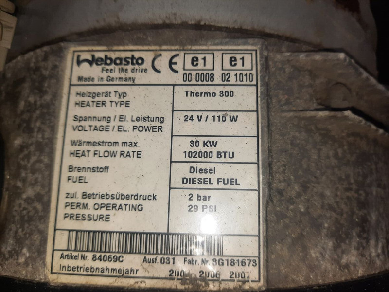 Webasto termo 300 - Chauffage/ Ventilation: photos 2 Webasto termo 300 - Chauffage/ Ventilation: photos 2
