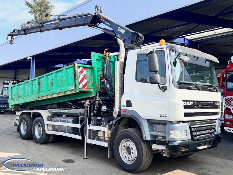 DAF CF 85.410 ATE, Hiab 166-3, 6x4 Big axle, Steel spring - Camion ampliroll, Camion grue: photos 1 DAF CF 85.410 ATE, Hiab 166-3, 6x4 Big axle, Steel spring - Camion ampliroll, Camion grue: photos 1