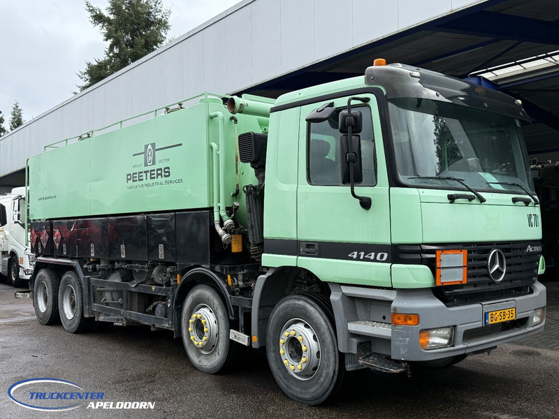 Mercedes-Benz Actros 4140 8x4 Naafreductie, Bladgeveerd, ADR - Camion hydrocureur: photos 1 Mercedes-Benz Actros 4140 8x4 Naafreductie, Bladgeveerd, ADR - Camion hydrocureur: photos 1