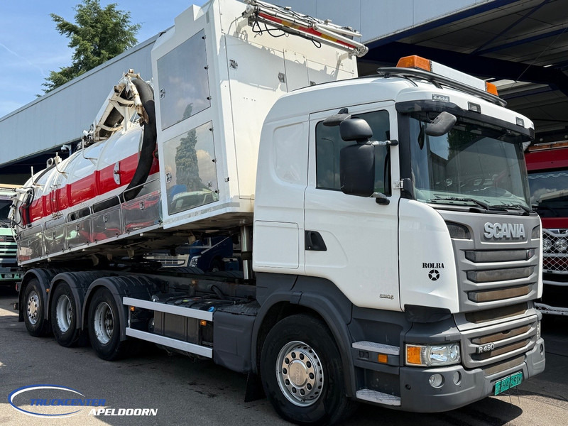 Scania R490 Euro 6, Rolba Inox / Edelstahl, 8x4 - Camion hydrocureur: photos 1 Scania R490 Euro 6, Rolba Inox / Edelstahl, 8x4 - Camion hydrocureur: photos 1