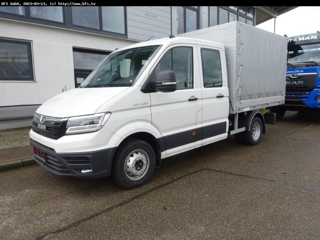 MAN TGE 5.180 4x2 SB DoKA - Utilitaire rideaux coulissants (PLSC): photos 1 MAN TGE 5.180 4x2 SB DoKA - Utilitaire rideaux coulissants (PLSC): photos 1
