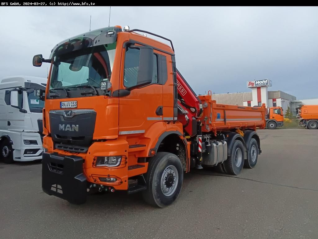 MAN TGS (TG3) 28.510 6x4-4 BL CH WiDi Fassi 15mt - Camion benne: photos 1 MAN TGS (TG3) 28.510 6x4-4 BL CH WiDi Fassi 15mt - Camion benne: photos 1