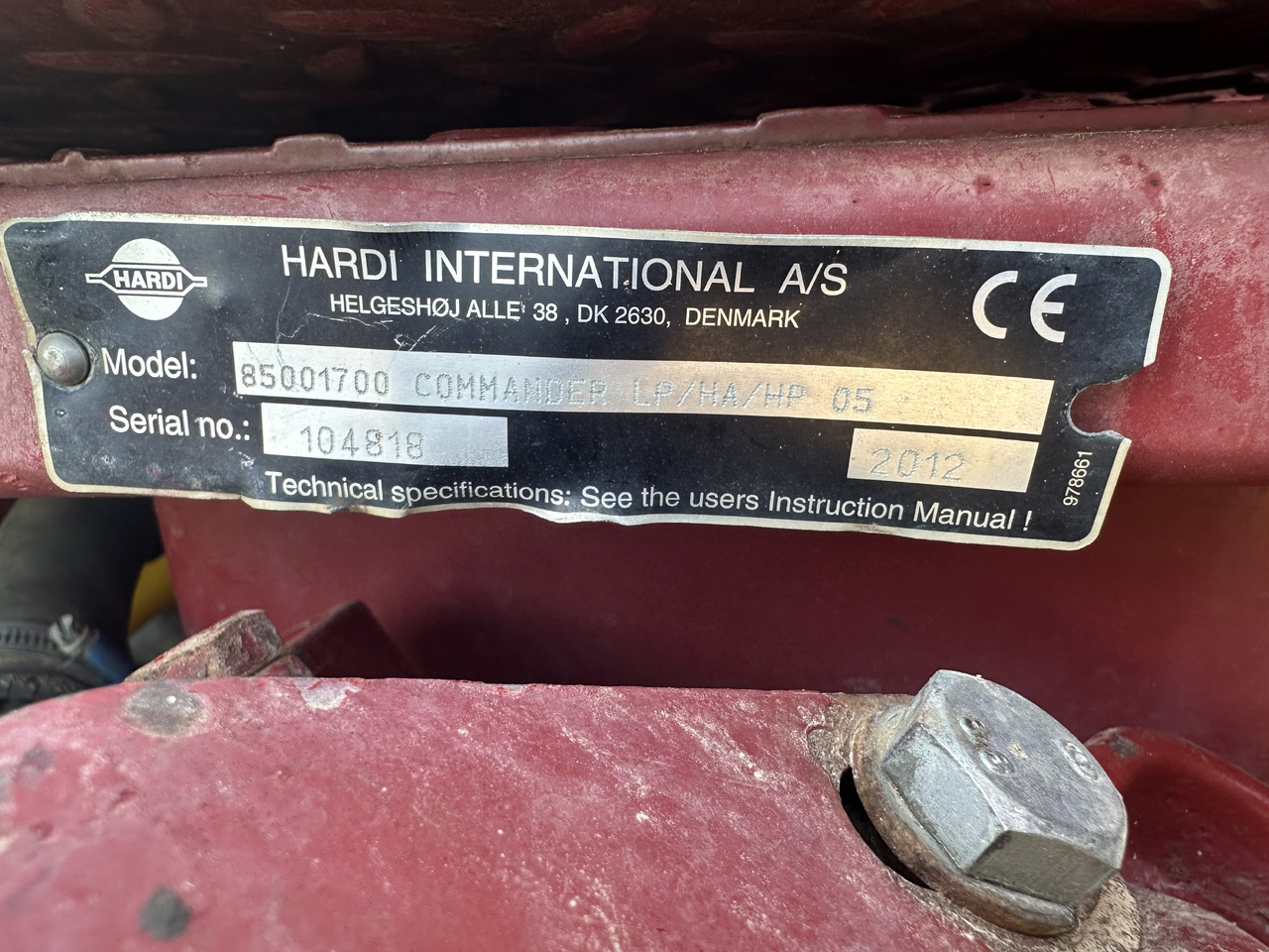 Pulvérisateur traîné Hardi Commander 4400 30m GPS: photos 13