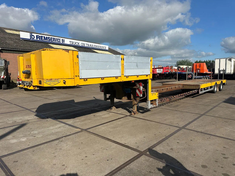 Broshuis 21N58A, 2 AXLE LAST AXLE STEERING, EXTENDABLE - Semi-remorque surbaissé: photos 1 Broshuis 21N58A, 2 AXLE LAST AXLE STEERING, EXTENDABLE - Semi-remorque surbaissé: photos 1