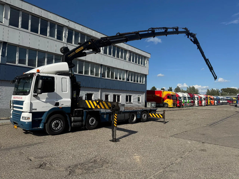 DAF CF 85.410 8X2 EURO 5 PALFINGER PK60002 + FLY JIB + REMOTE + TWISTLOCKS - Camion plateau, Camion grue: photos 4 DAF CF 85.410 8X2 EURO 5 PALFINGER PK60002 + FLY JIB + REMOTE + TWISTLOCKS - Camion plateau, Camion grue: photos 4