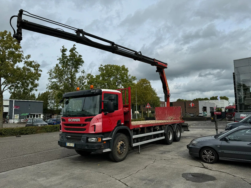 Scania P360 6X4 PALFINGER PK 20001-K + REMOTE CONTROL EURO 5 - Camion plateau, Camion grue: photos 1 Scania P360 6X4 PALFINGER PK 20001-K + REMOTE CONTROL EURO 5 - Camion plateau, Camion grue: photos 1