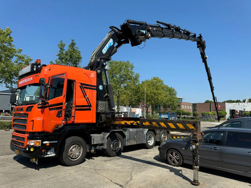 Scania R560 V8 8X2 + EFFER CRANE 1550 6S + FLYJIP 6XHYDR + REMOTE + WINCH - Camion grue: photos 2 Scania R560 V8 8X2 + EFFER CRANE 1550 6S + FLYJIP 6XHYDR + REMOTE + WINCH - Camion grue: photos 2
