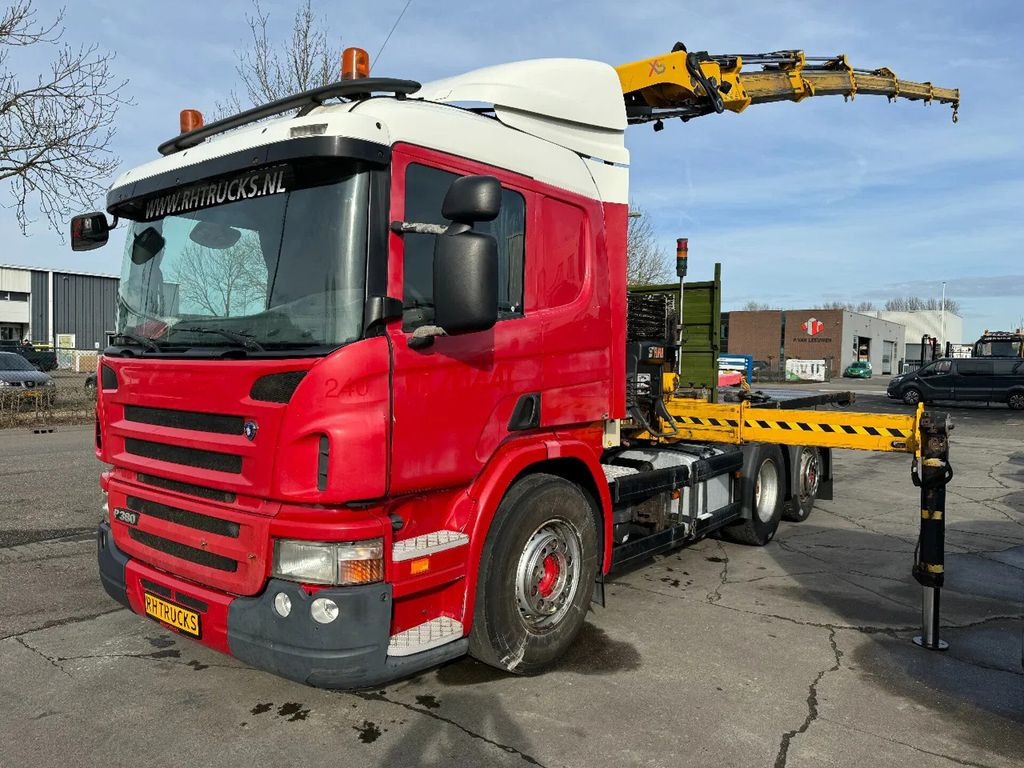 Scania P380 6X2 HIAB 288 + REMOTE CONTROL + PLATEAU - Tracteur routier: photos 2 Scania P380 6X2 HIAB 288 + REMOTE CONTROL + PLATEAU - Tracteur routier: photos 2