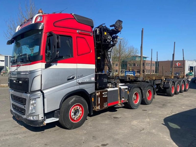 Camion grumier, Camion grue Volvo FH 540 6X4 EURO 6 + EPSILON S260Z96 + TRAILER 4 AXLE DOLL: photos 7