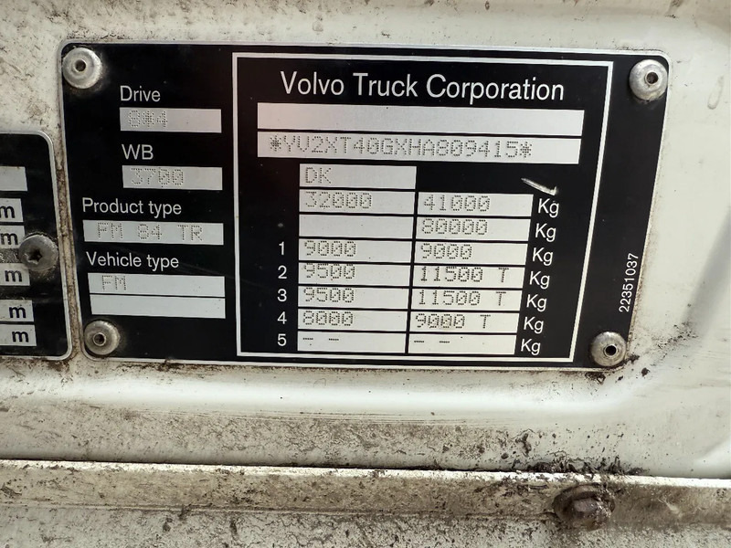 Camion ampliroll Volvo FMX 500 8x4 HOOKLIFT HIAB XR22SL61, LAST AXLE STEERING: photos 13
