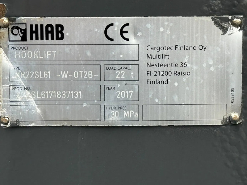 Camion ampliroll Volvo FMX 500 8x4 HOOKLIFT HIAB XR22SL61, LAST AXLE STEERING: photos 12