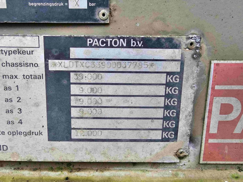 Semi-remorque porte-conteneur/ Caisse mobile Pacton BPW - DRUM: photos 12