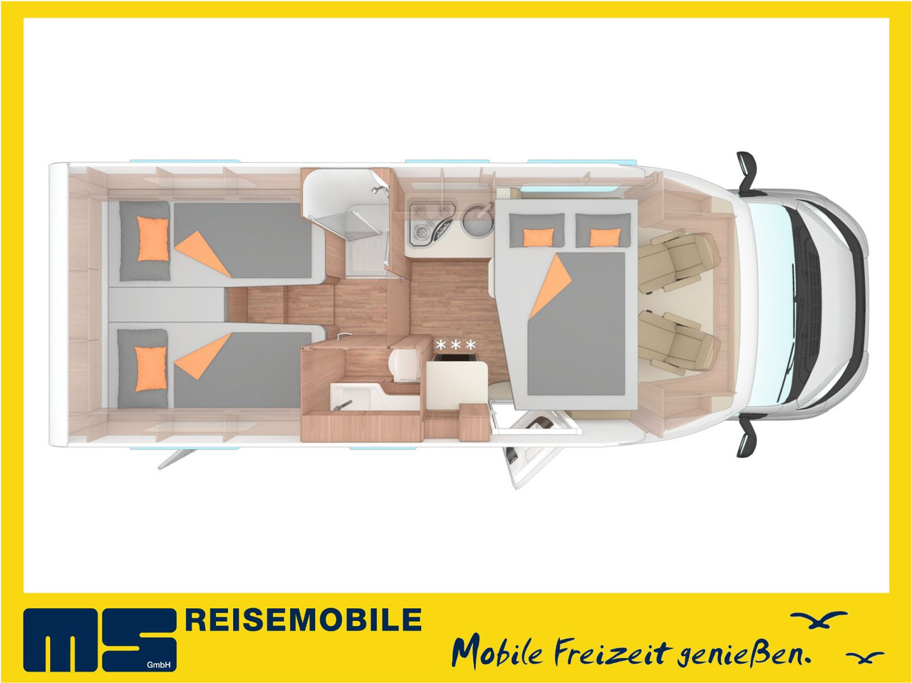Weinsberg CARASUITE 700 MEG /155PS /EINZELBETTEN & RAUMBAD - Camping-car profilé: photos 2 Weinsberg CARASUITE 700 MEG /155PS /EINZELBETTEN & RAUMBAD - Camping-car profilé: photos 2