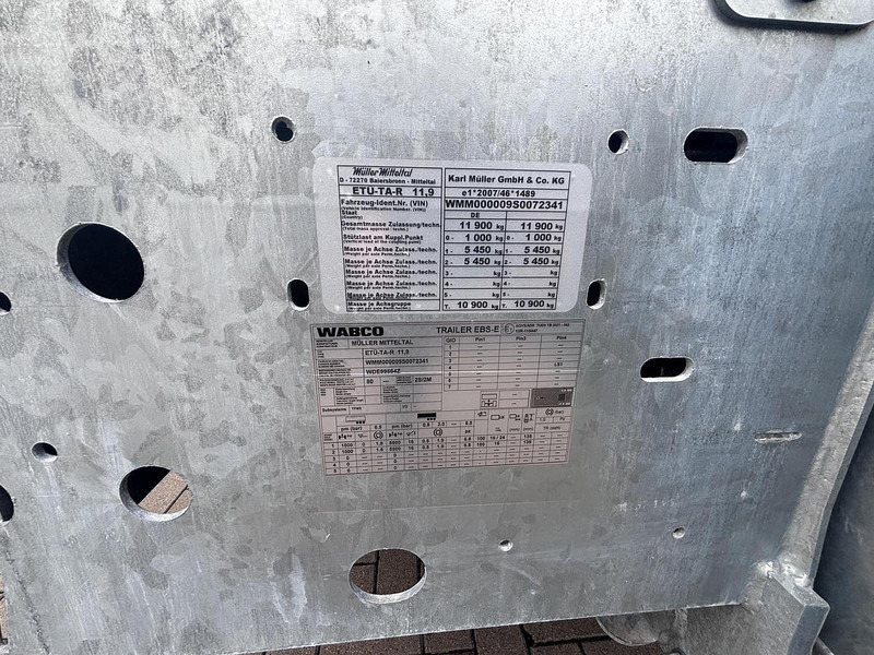 Remorque porte-engin surbaissée neuf Müller-Mitteltal Tandem Tieflader ETÜ TA R 11,9: photos 10